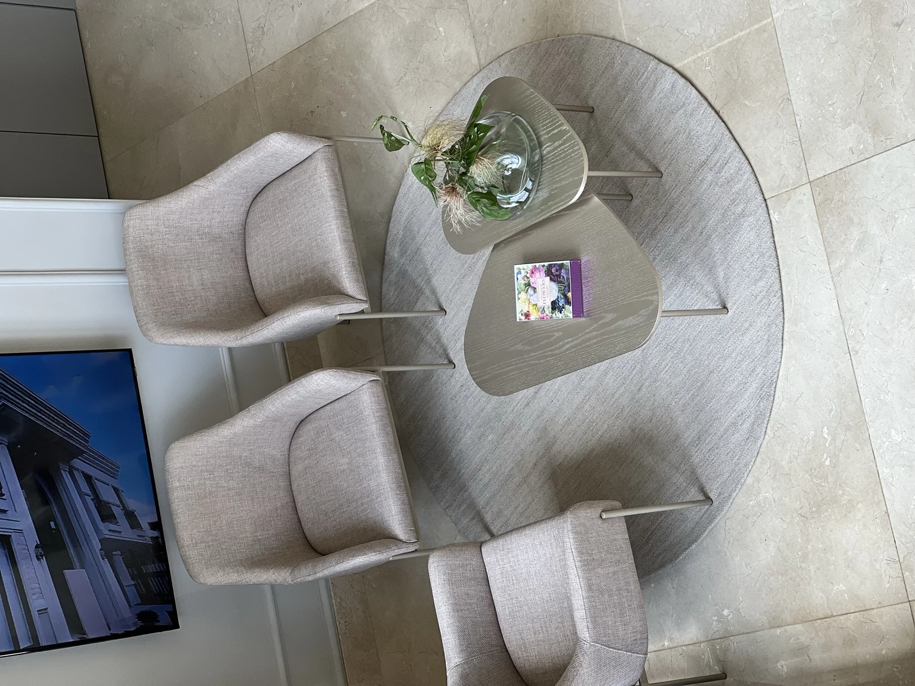 Sala de espera — poltronas em visto superior